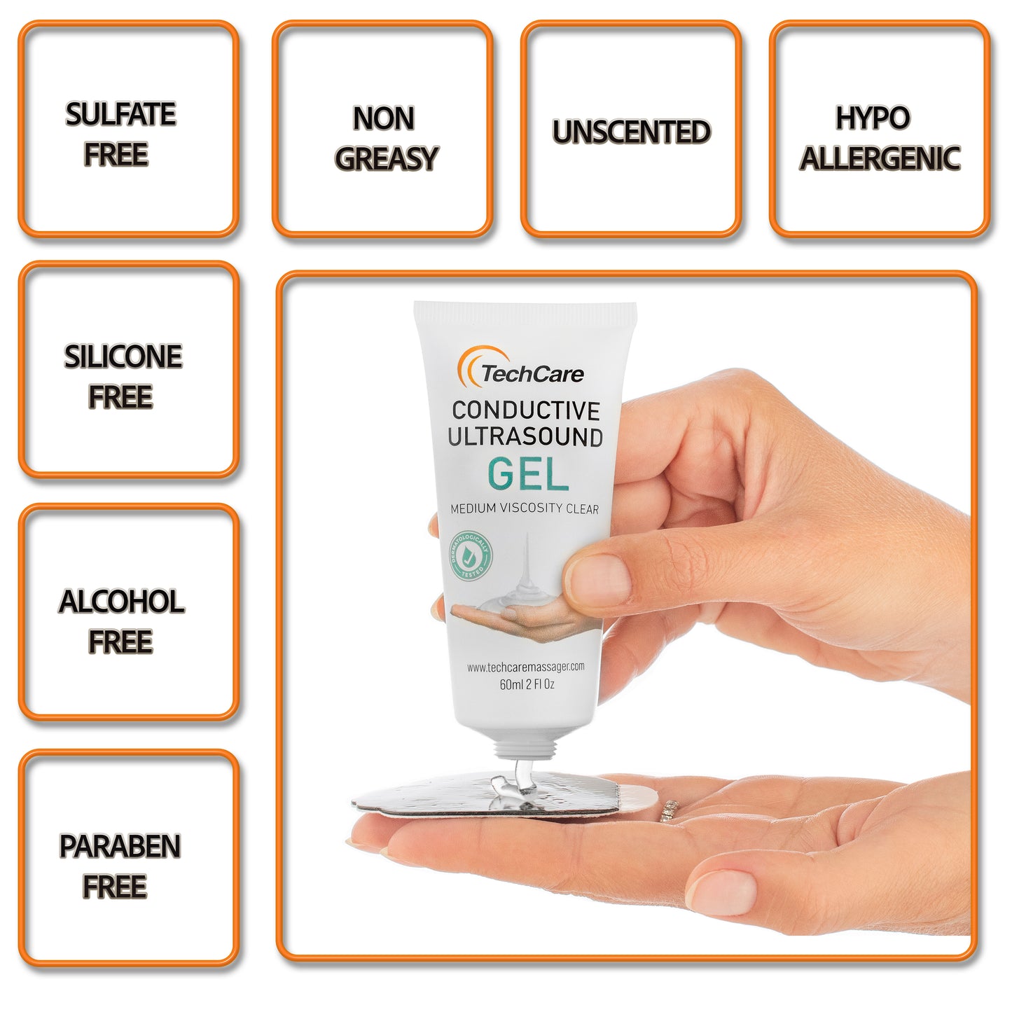 Techcare Conductive Ultrasound Gel (60 ml )