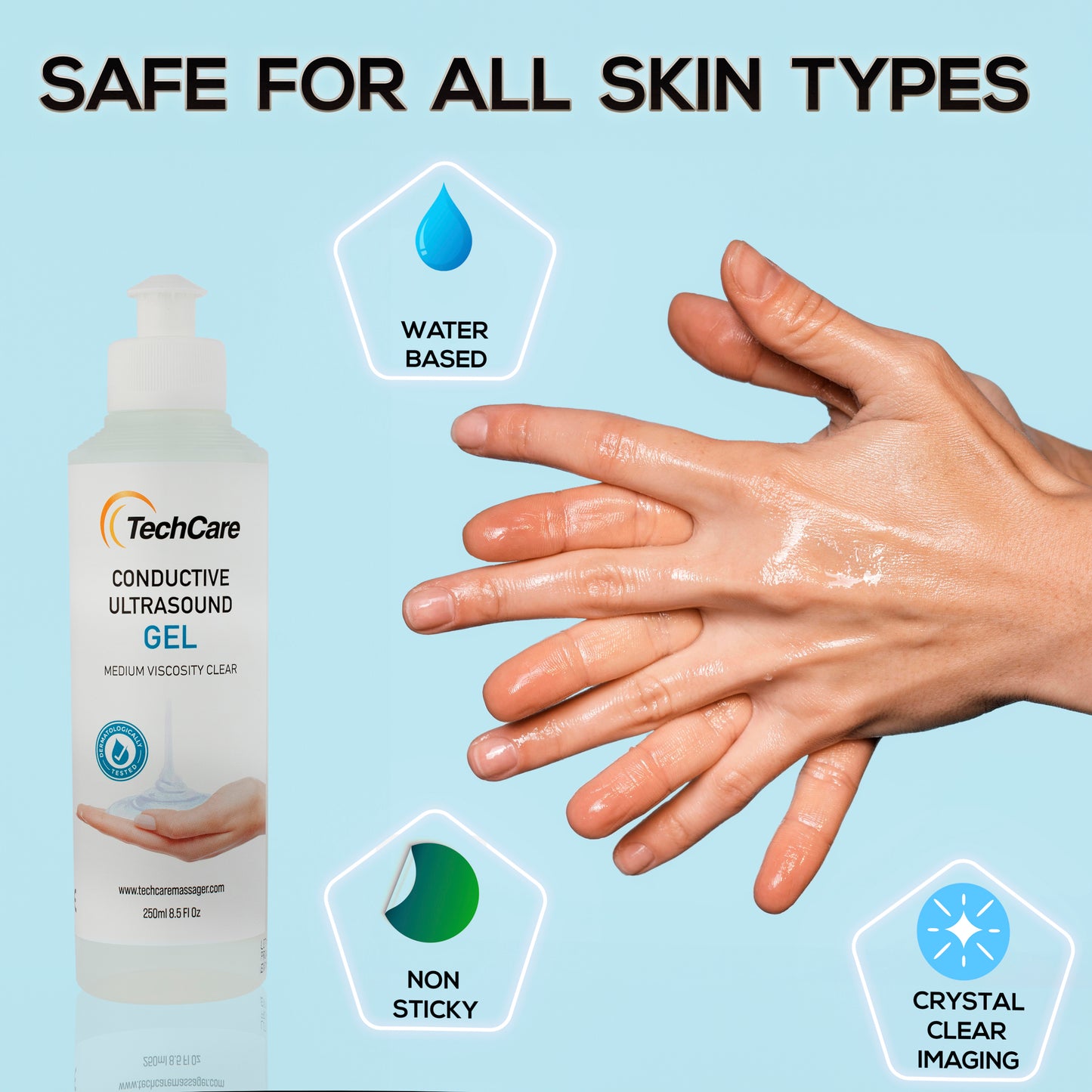 Techcare Conductive Ultrasound Gel (250 ml )